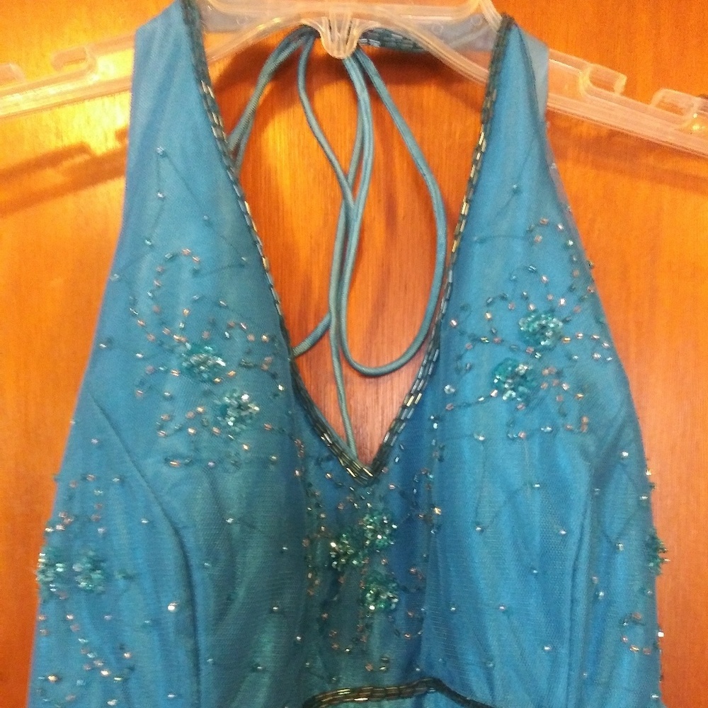 Eveving/Prom dress Teal blue with sequins